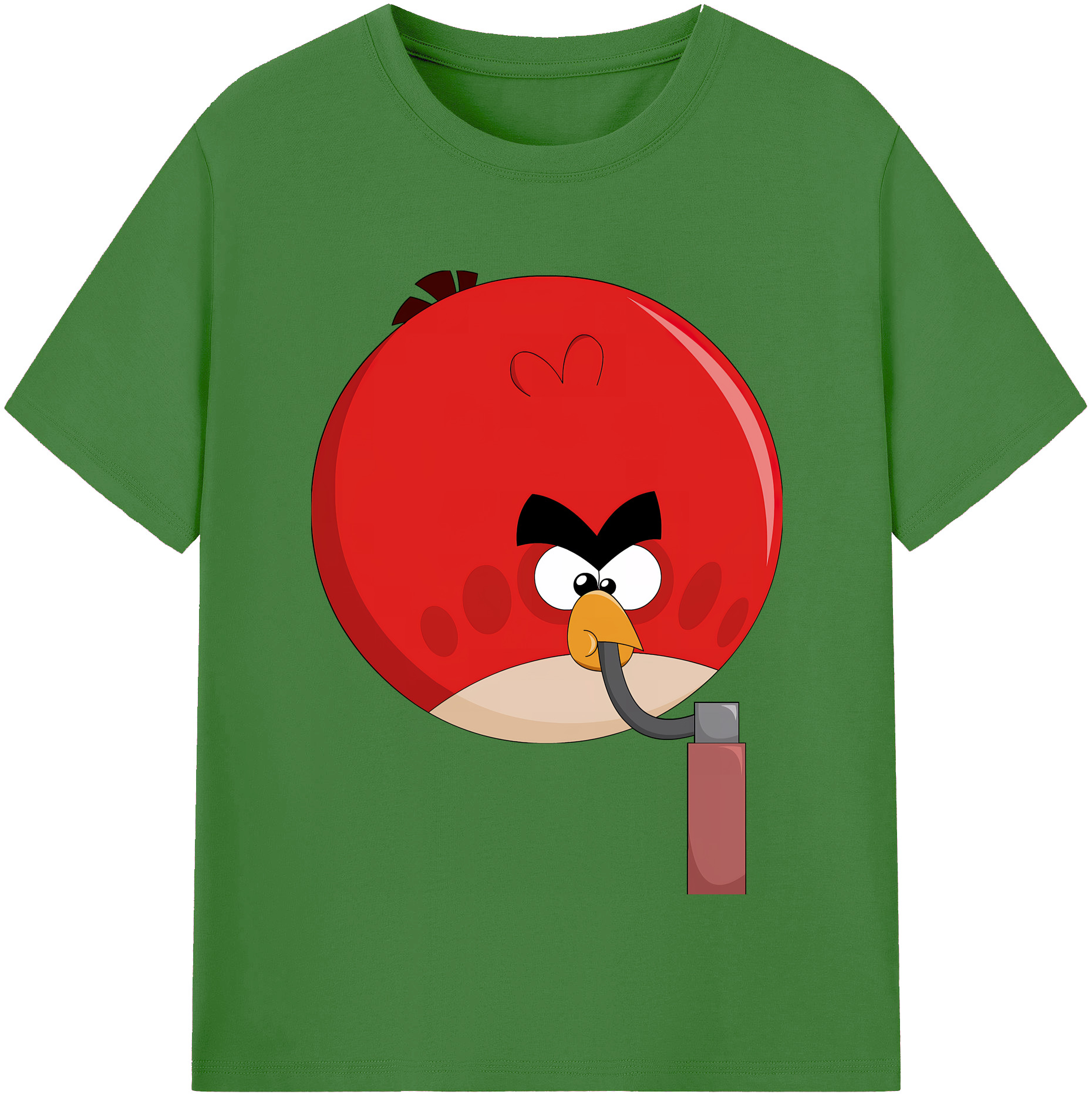 （画像用） Angry Birds アングリーバード レディースカジュアルプリントTシャツ（綿100％）
